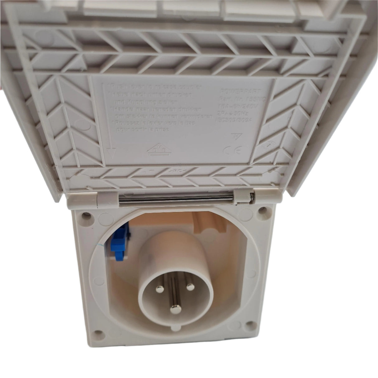 Mains 240 Volt Inlet – TND Model – White – PO141
