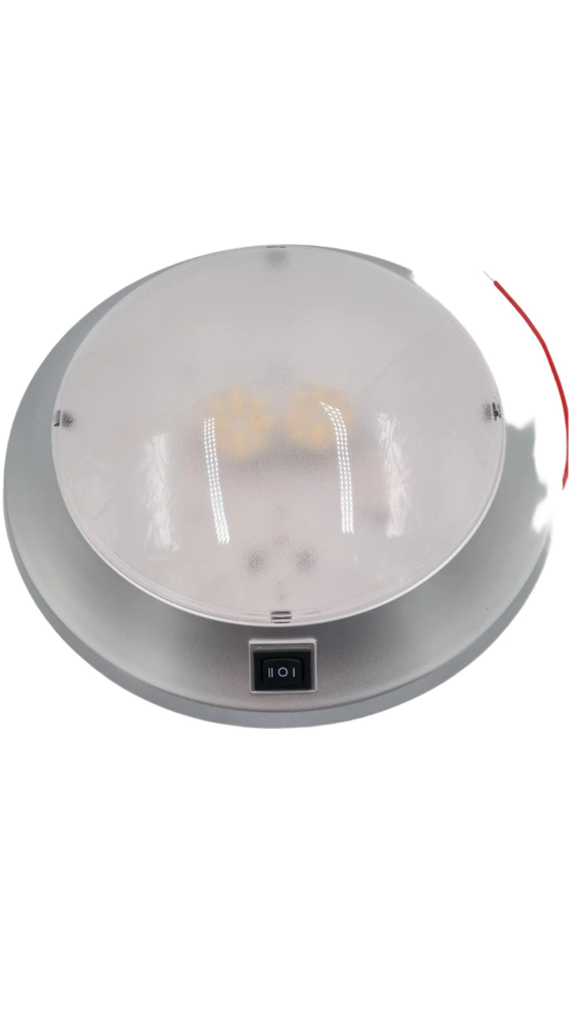 FAWO Rio Switched Light - 12v LED - Matt Silver - 01637T906596