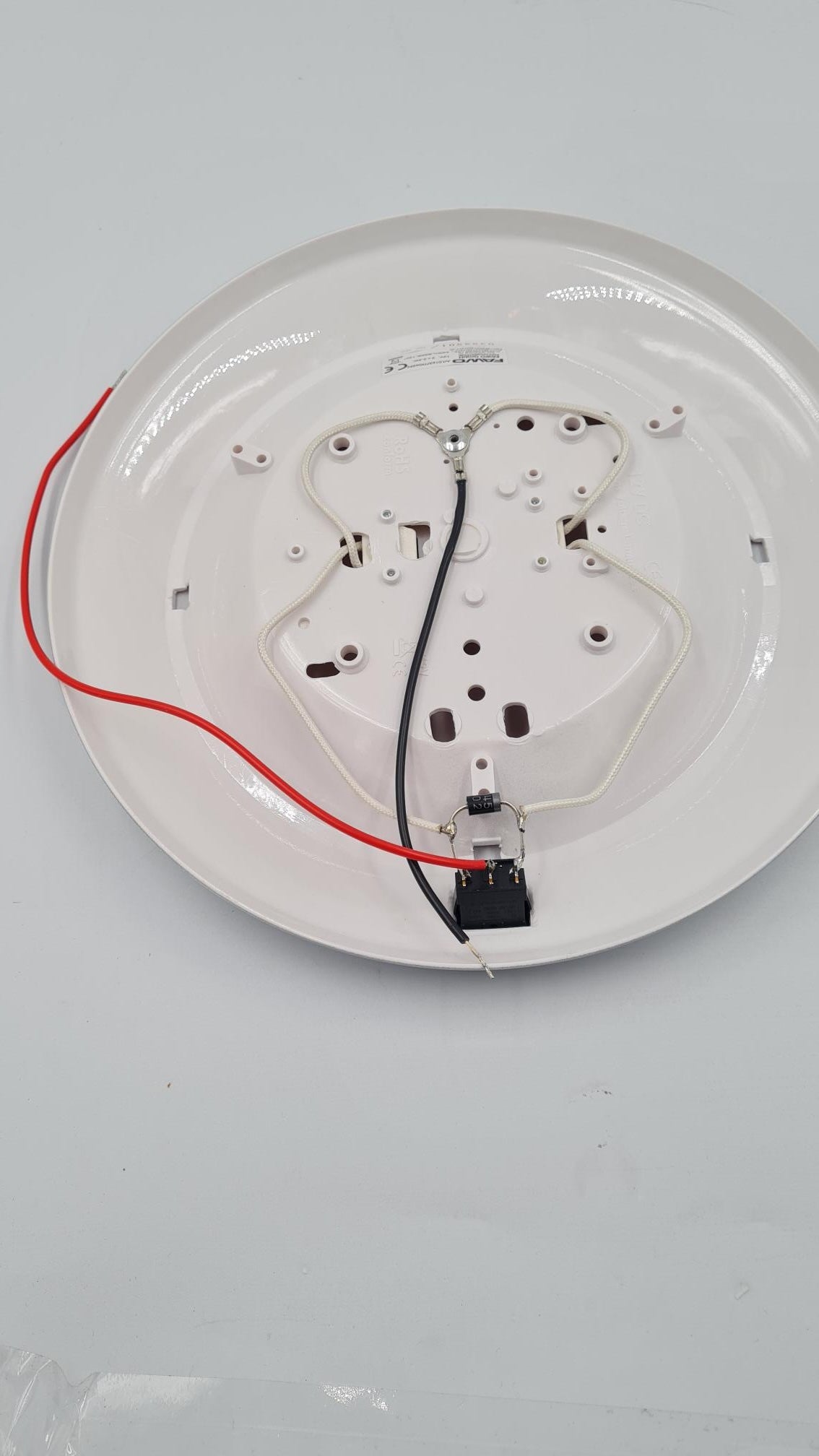 FAWO Rio Switched Light - 12v LED - Matt Silver - 01637T906596