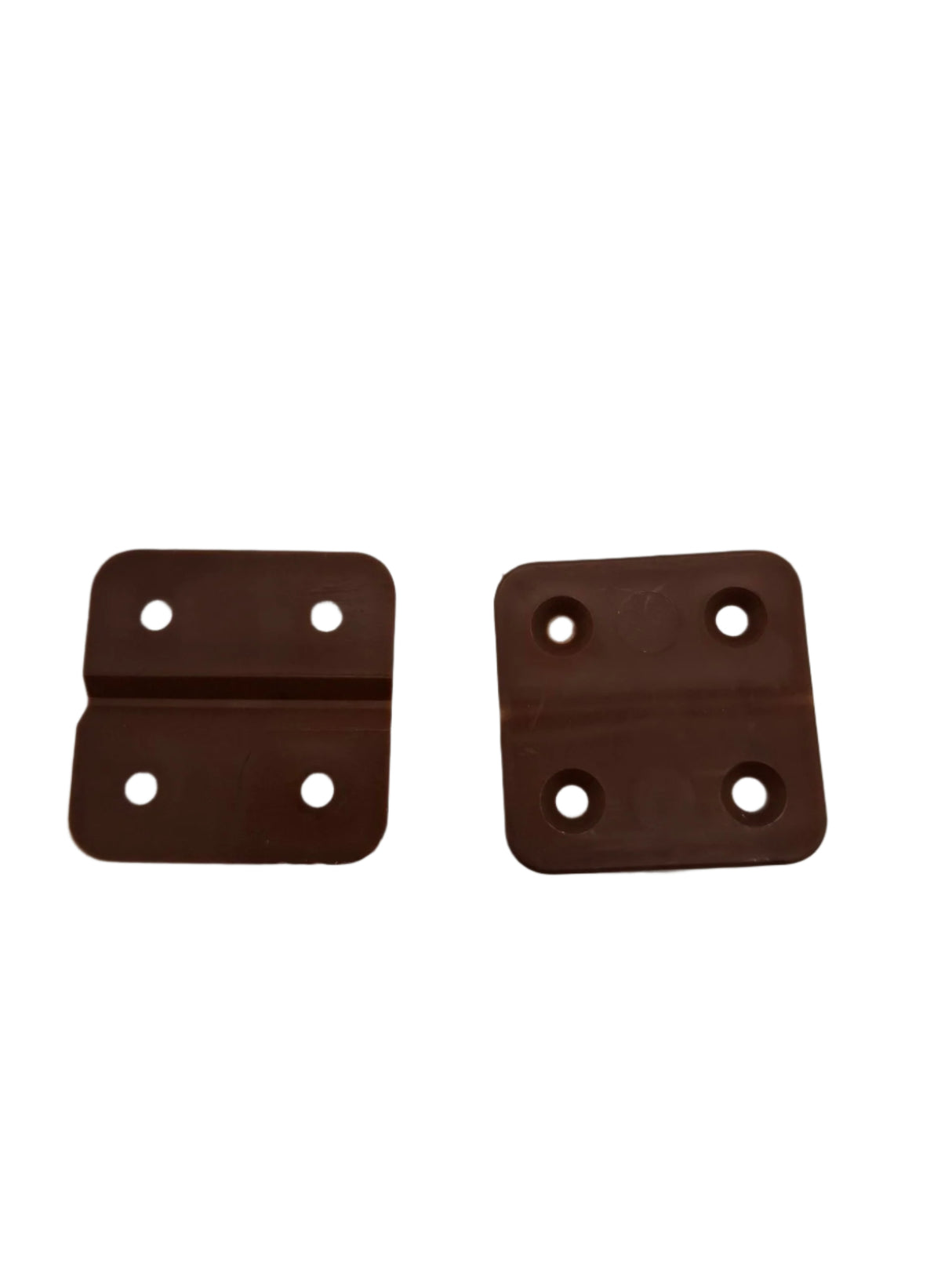 2 Plastic Hinges 45mm Long - Brown - 37825