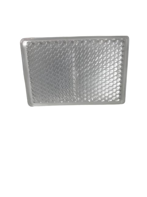 White Oblong Reflector 56 x 39mm - 0870W - Caratech Caravan Parts