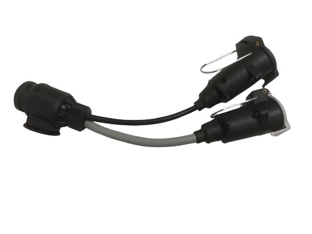 13 Pin Plug to 7N and 7S Coupler - B771350 - Caratech Caravan Parts