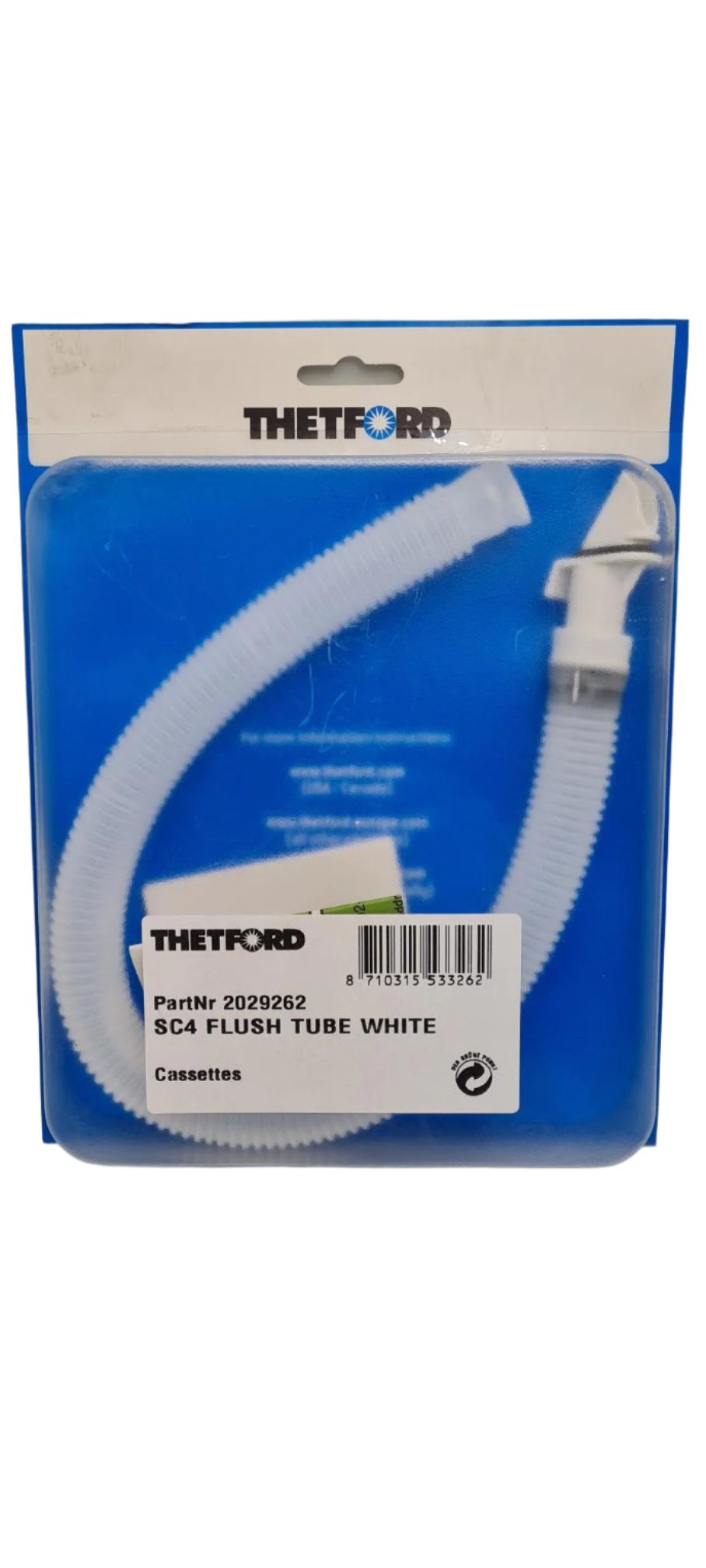 Thetford Cassette Flush Tube SC4 - White - 2029262