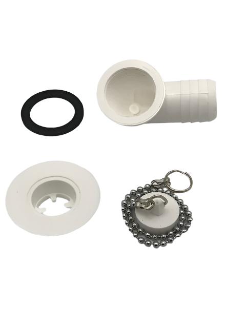 SMEV - 25 mm Angled Waste - 01622T12390 - Caratech Caravan Parts