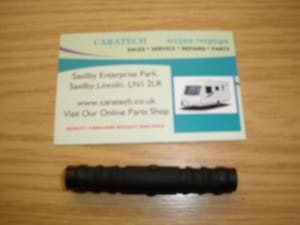 3/4" - 19 mm - Straight Connector - Black - 81117 Pennine Leisure Supplies