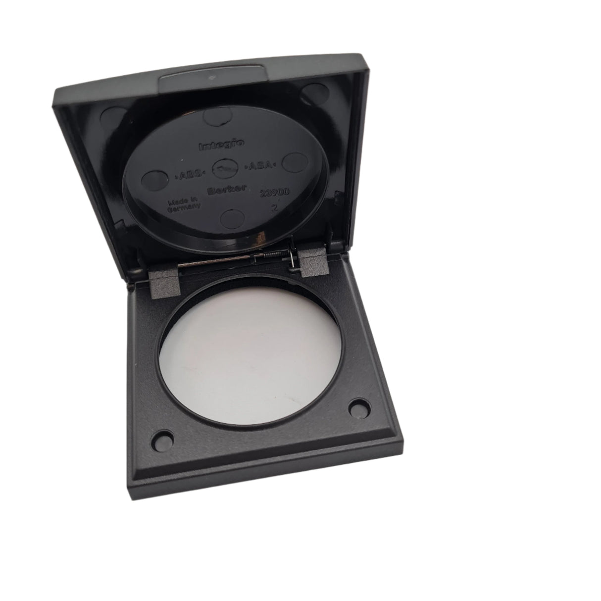 Berker Single Frame and Cover / Flap - Black - 21255A.