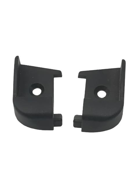 Polyplastic - Black Hinge Bar End Caps - 9008380000 - Caratech Caravan Parts