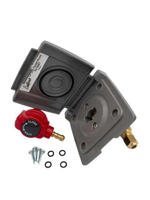 Bullfinch Camper BBQ Point LPG Gas Outlet Grey - 6087/05