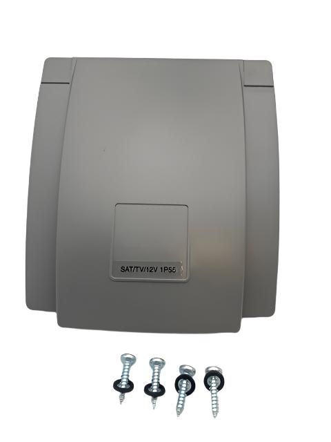 Bullfinch - TV/Satellite Outlet - Grey - 12 v - 6094/04