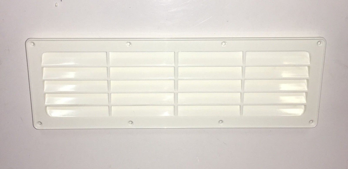 Air Vent Grill - 105 mm x 325 mm - White - 900030 - Caratech Caravan Parts