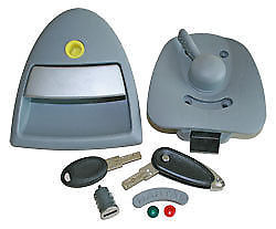 Door Lock – Left Hand – Hartal – Bailey. - Caratech Caravan Parts