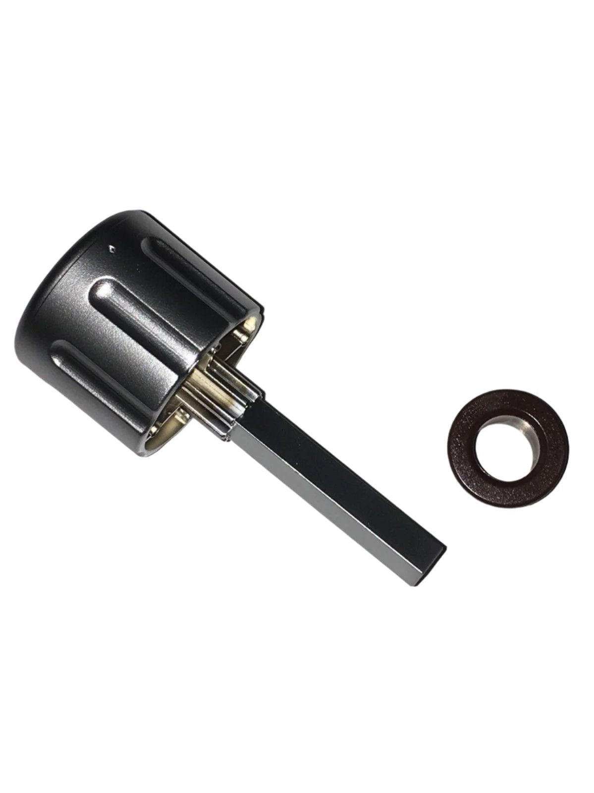 Interior Door Knob - Silver Plastic - 82 mm - 01598T70999 - Caratech Caravan Parts