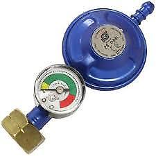 LPG Gas Regulator With Gauge – Butane 28 mbar – Screw On - Caratech Caravan Parts