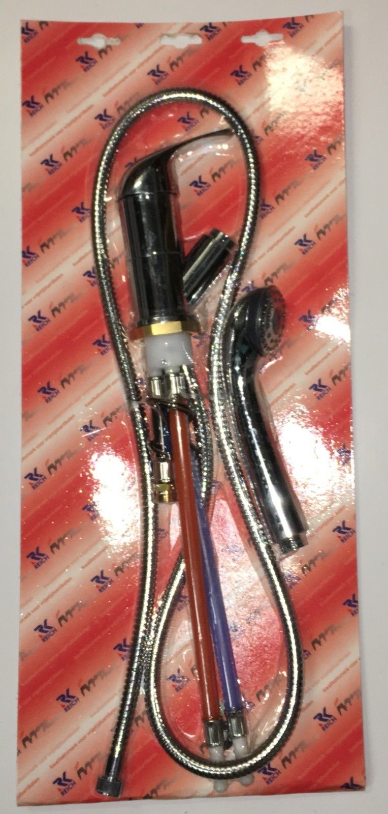 Reich Kama Mixer Tap / Shower – Ribbed Tails - Chrome Effect - 800000601-RIB - Caratech Caravan Parts