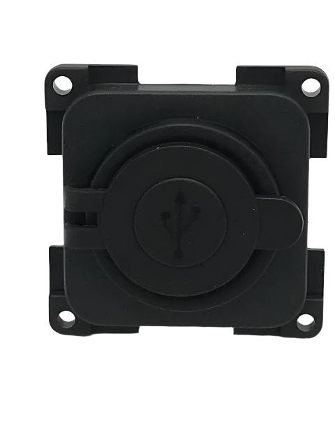 C-Line - Dark Grey - Double USB Socket - 270652 - Caratech Caravan Parts