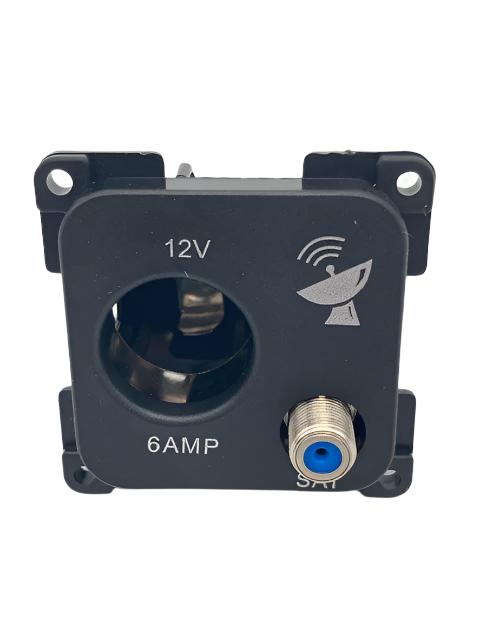 C-Line - Black - Satellite TV Connect Point - 12 v - PO419