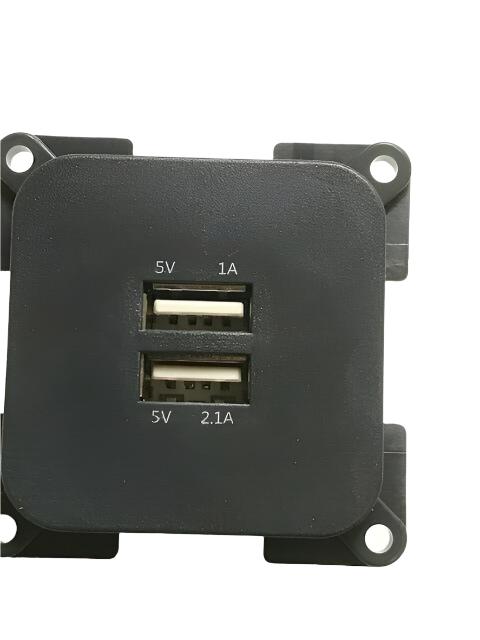 C-Line Twin USB Socket - Dark Grey - PO268 Powerpart