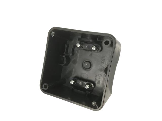 C-Line - Surface Mount Square Back Box - Black - PO298 Powerpart