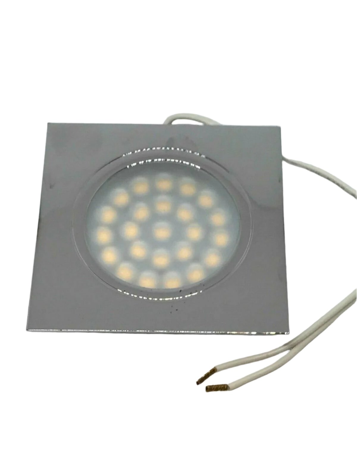 Recessed Slimline 24 LED Down Lighter - Chrome - PO782 - Caratech Caravan Parts