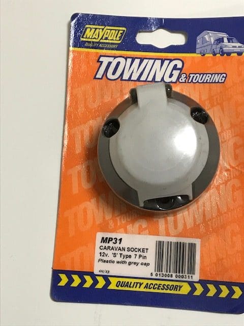 Car Socket 12V S Type 7 Pin - MP31 - Caratech Caravan Parts