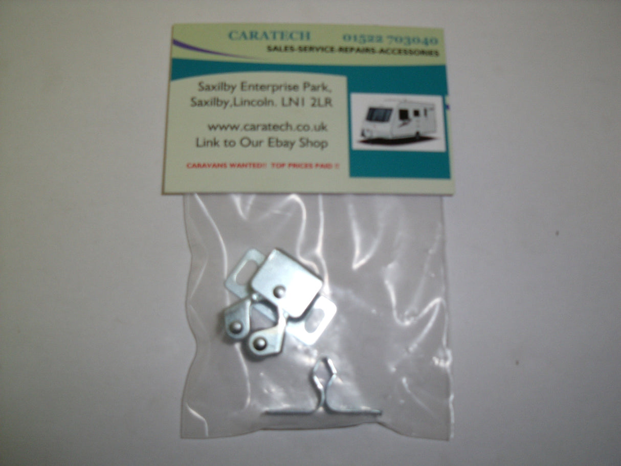 Double Roller Catch - Steel - W4 37857 - Caratech Caravan Parts