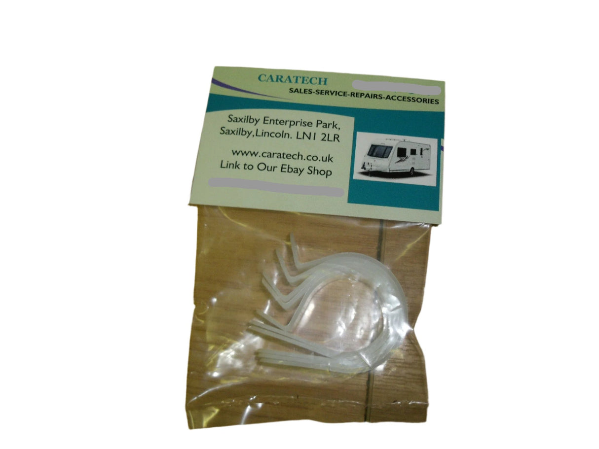 Pipe clips 1" (25mm) X 5 - plastic - W4 37831 - Caratech Caravan Parts
