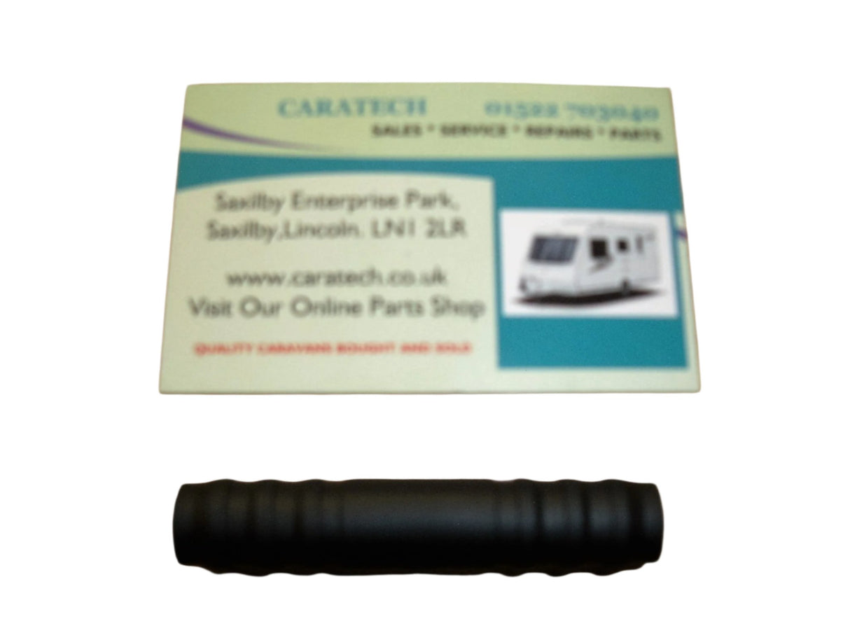 1/2" x 1/2" - 12 mm Straight Connector - Black - 81124 - Caratech Caravan Parts