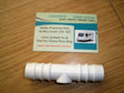 Hose connector straight 3/4" - white - W4 37841 W4
