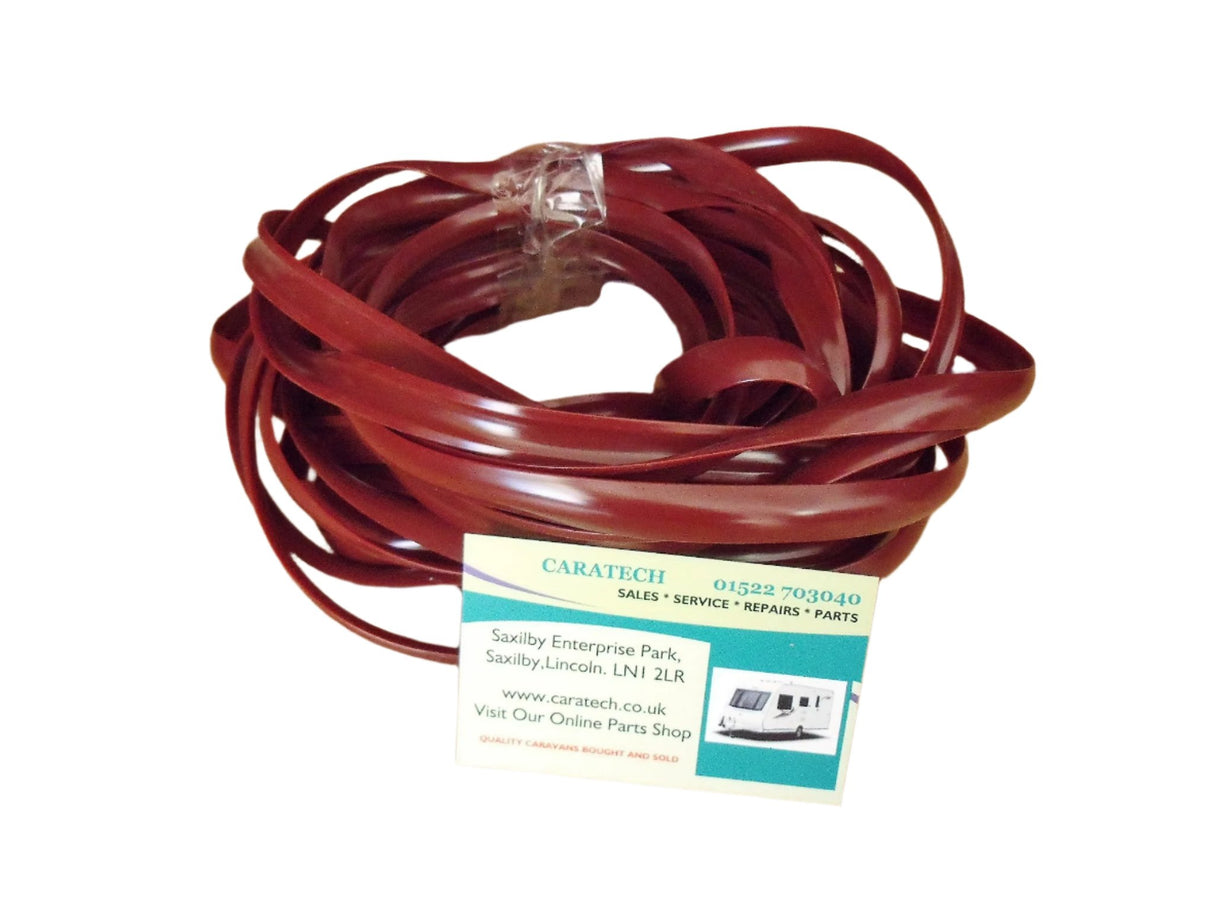 Awning / Rail Insert -10 mts x 12 mm - Burgandy - Caratech Caravan Parts
