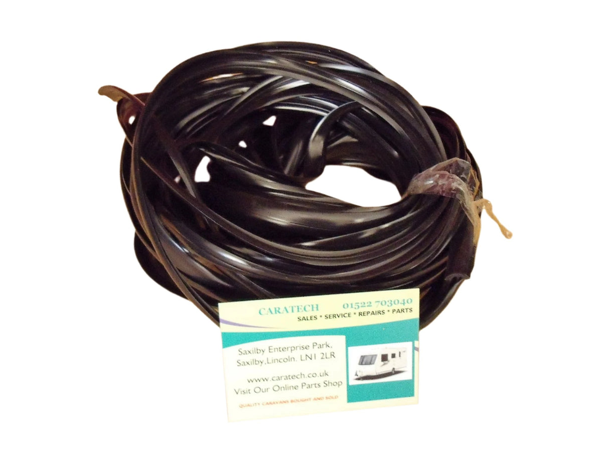 Awning / Rail Insert -10 mts x 12 mm - Black - Caratech Caravan Parts