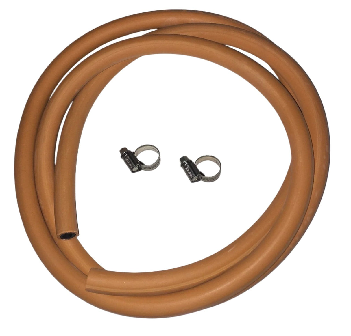 LPG Gas Hose 2 mts - 8 mm - High Pressure -Propane or Butane - Orange - HA250 - Caratech Caravan Parts