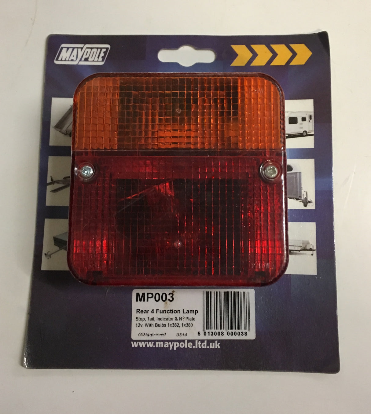 Maypole Rear 4 Function Lamp - MP003 - Caratech Caravan Parts