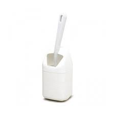 Mini Toilet Brush and Holder -White - W4 38481 - Caratech Caravan Parts