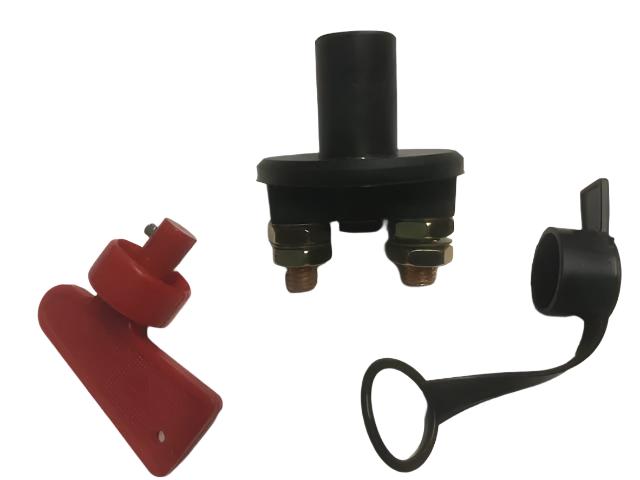 12 Volt Battery Isolation Switch 200 amp with 1 key - PO938 - Caratech Caravan Parts