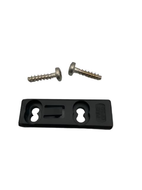 Window Catch Adaptor Plate - Polyfix - Black - PP4040