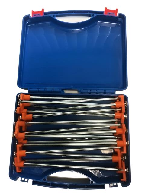 Hi -Viz Rock Pegs - 20 for Hard Ground - 6009925 - Caratech Caravan Parts