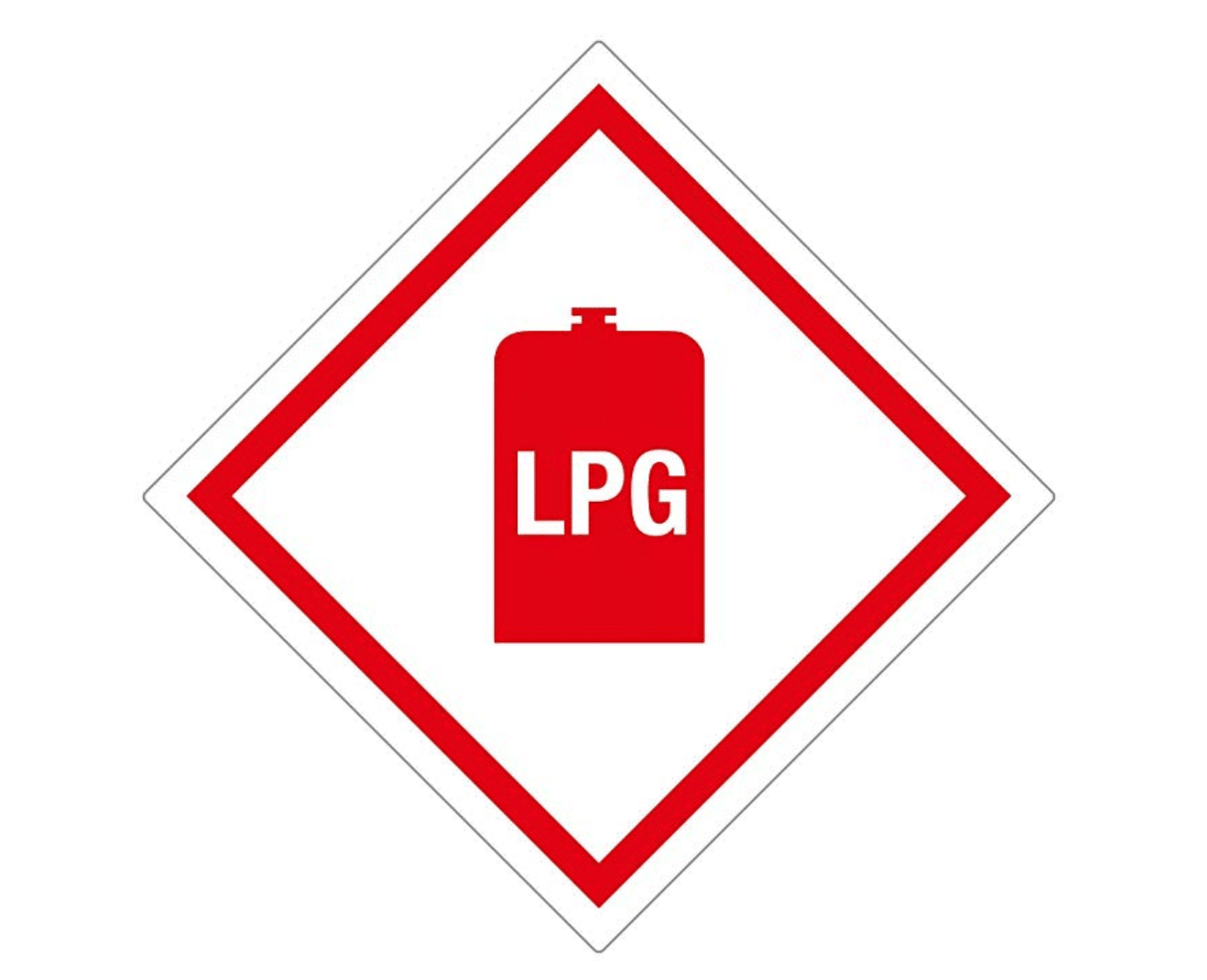 Gas Box – Self Adhesive Tufflex LPG Sticker - LPG 11 - Caratech Caravan Parts