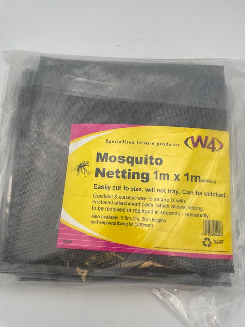 W4 - Fly / Mosquito Netting - 1Mtr X 1Mtr - Grey - 00020
