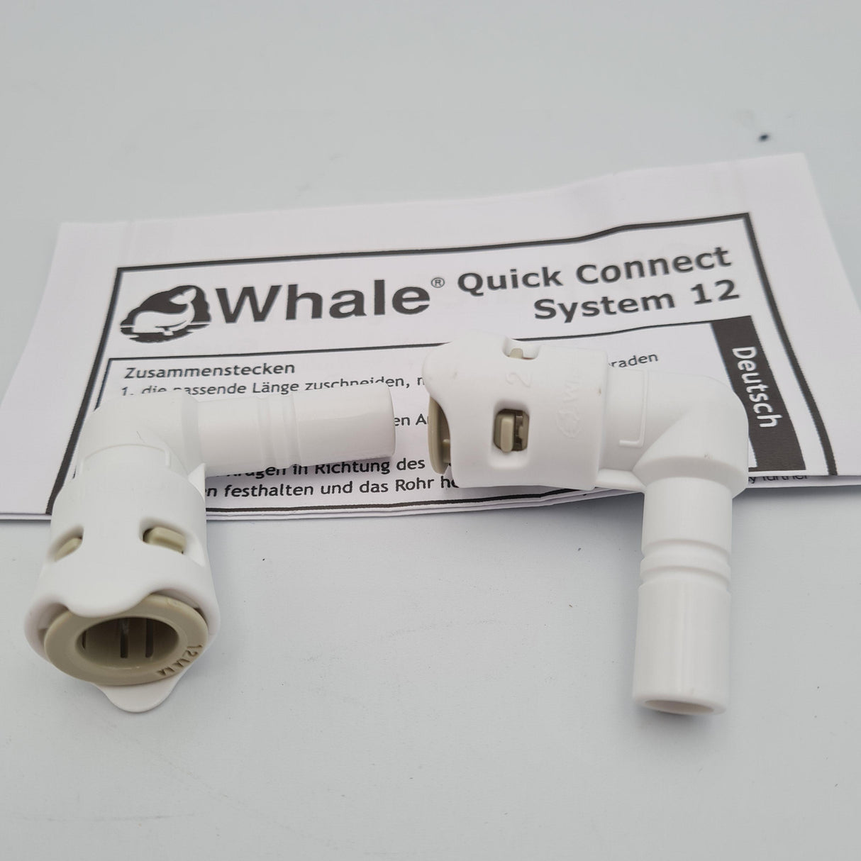 Whale Water 12 mm Stem / Elbow Connectors x 2 – WU1222