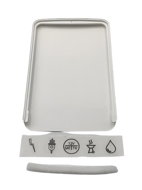 Whale Easi-Slide Socket Lid - Fits Most Easi Slide Boxes - White - AK1427C - Caratech Caravan Parts