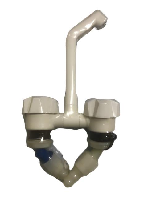 Reich Deluxe Mixer Tap with Microswitch - White - 541-282100 - Caratech Caravan Parts