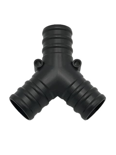 Waste Pipe - Y Connector 3/4" - Black - 81106 Caratech