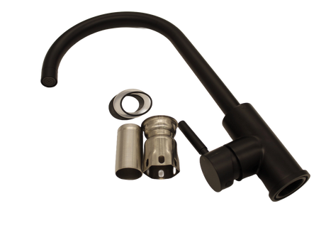 Caraflo Black Metal Kitchen Mixer Tap Campervan Caravan Motorhome