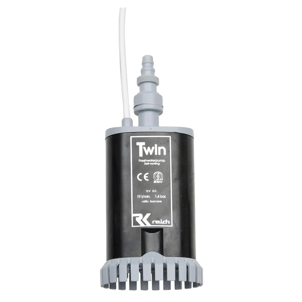 Reich 19 Ltr Twin – Submersible Water Pump - 12 Volt – NRV Model - 612-1914401B