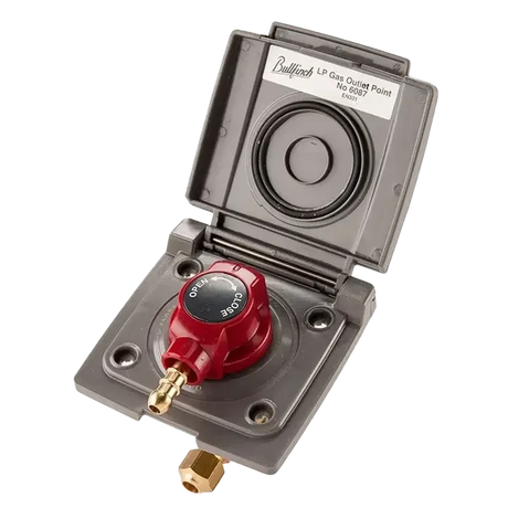Bullfinch Camper BBQ Point LPG Gas Outlet Grey - 6087/05