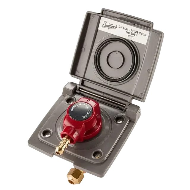 Bullfinch Camper BBQ Point LPG Gas Outlet Grey - 6087/05