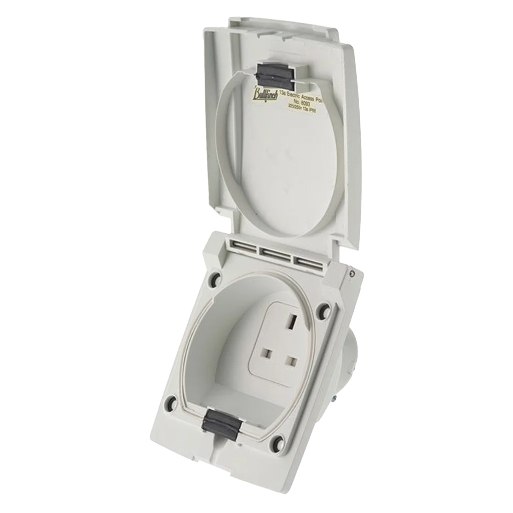 Bullfinch 13 Amp Electric External Socket - White - 6093