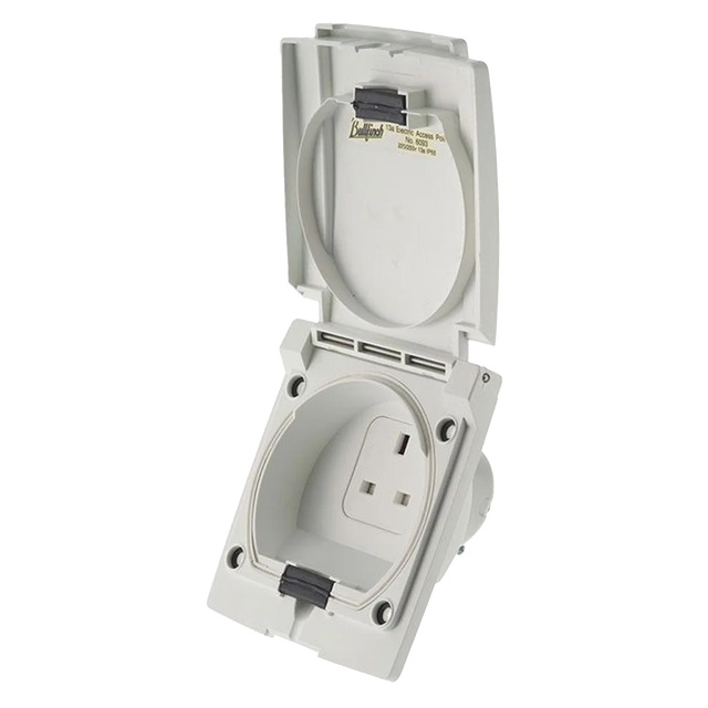 Bullfinch 13 Amp Electric External Socket - White - 6093
