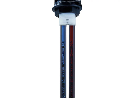Reich Samba Hot and Cold Mixer Tap 33mm Chrome Effect 12mm Tails 575-057030CSK2