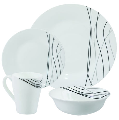 Melamine Dinner Set - Opalware - 16 piece - ME805